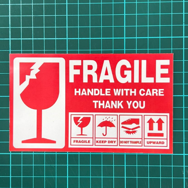 Fragile Handle With Care Sticker | Shopee Malaysia