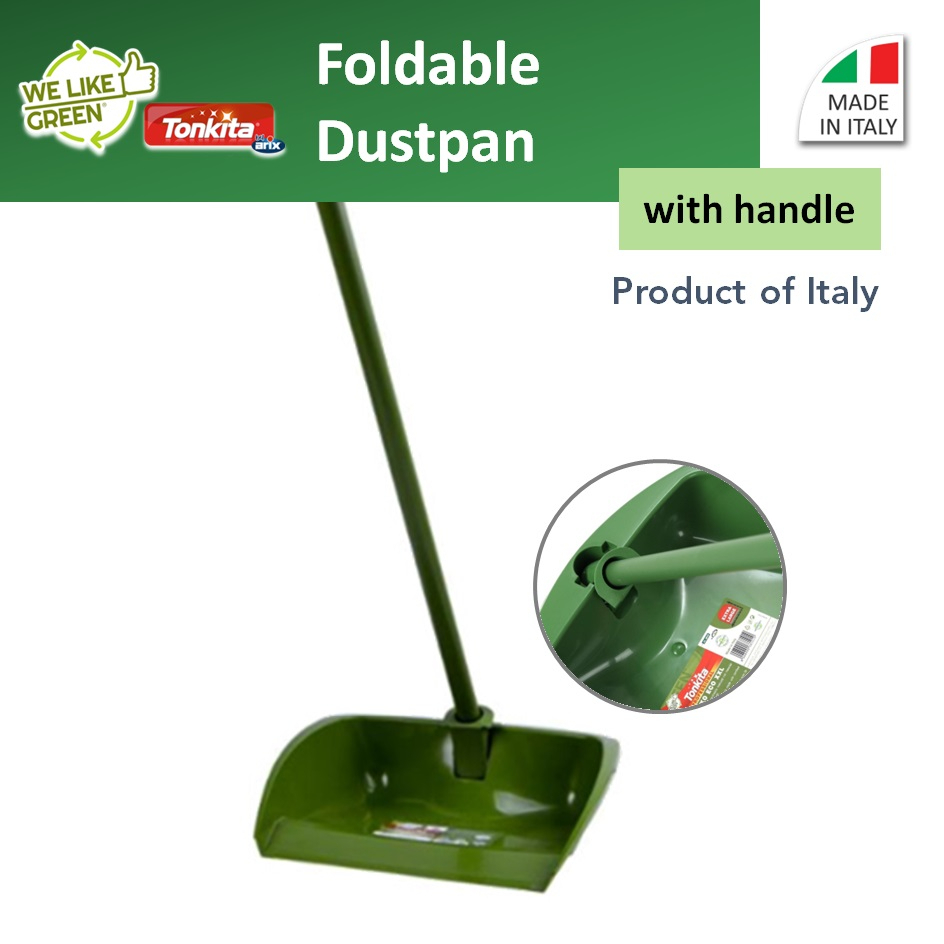 Tonkita Italy Foldable Long Handled Eco Dustpan Made in Italy