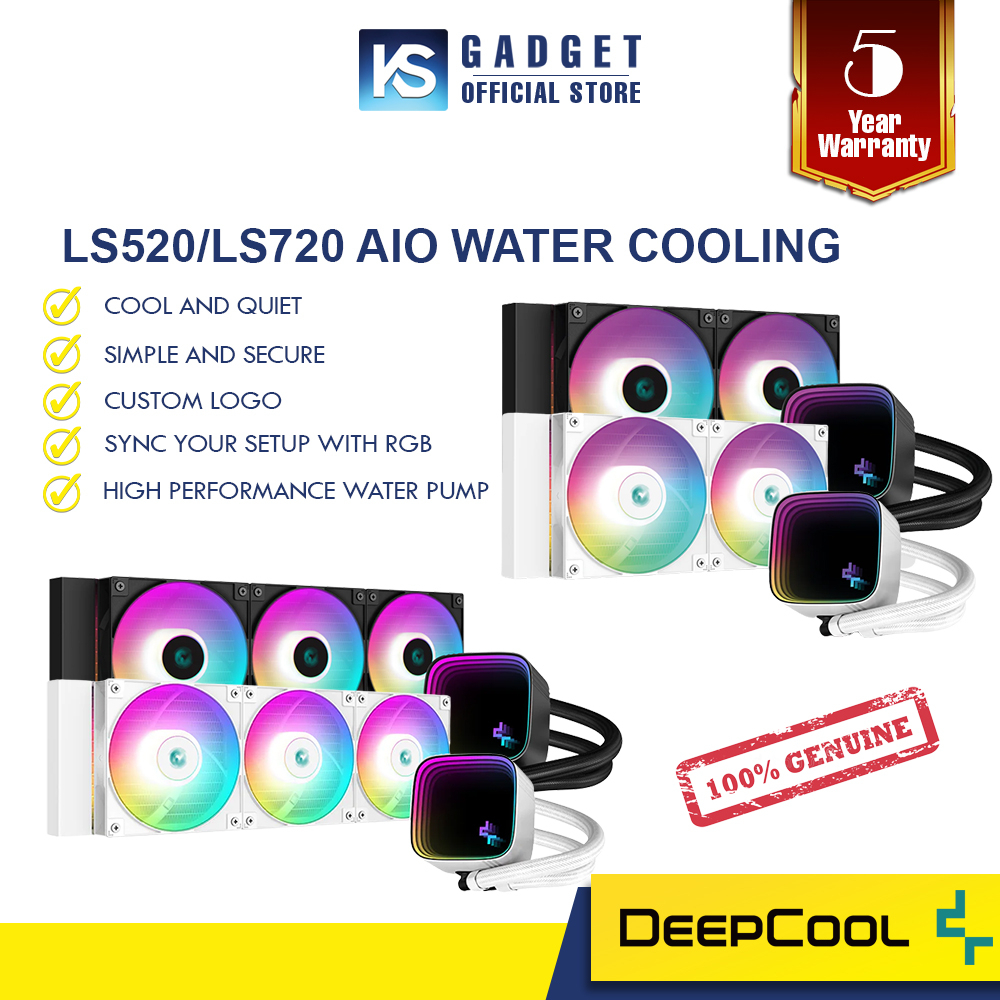 Deepcool LS520 SE LS720 SE CPU AIO Liquid Cooler ARGB White Black 240