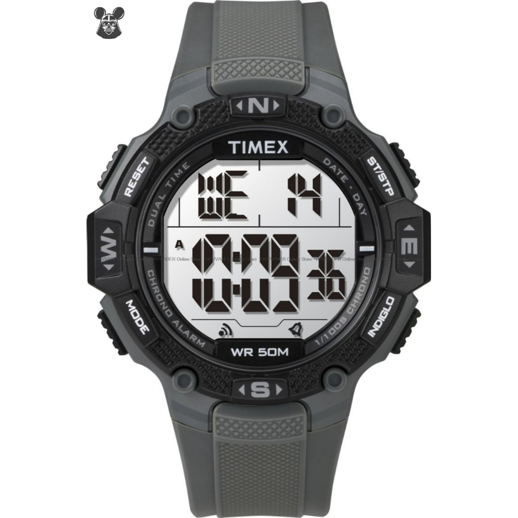 TIMEX TW5M41100 Men's Digital Watch DGTL 46mm Rugged Sports Resin Strap