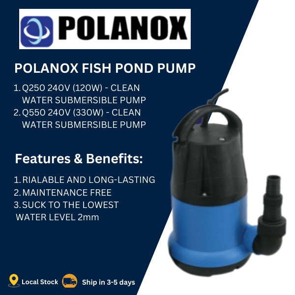 POLANOX Fish Pond Pump Clean Submersible Pump Reliable Water Pump Shopee Malaysia