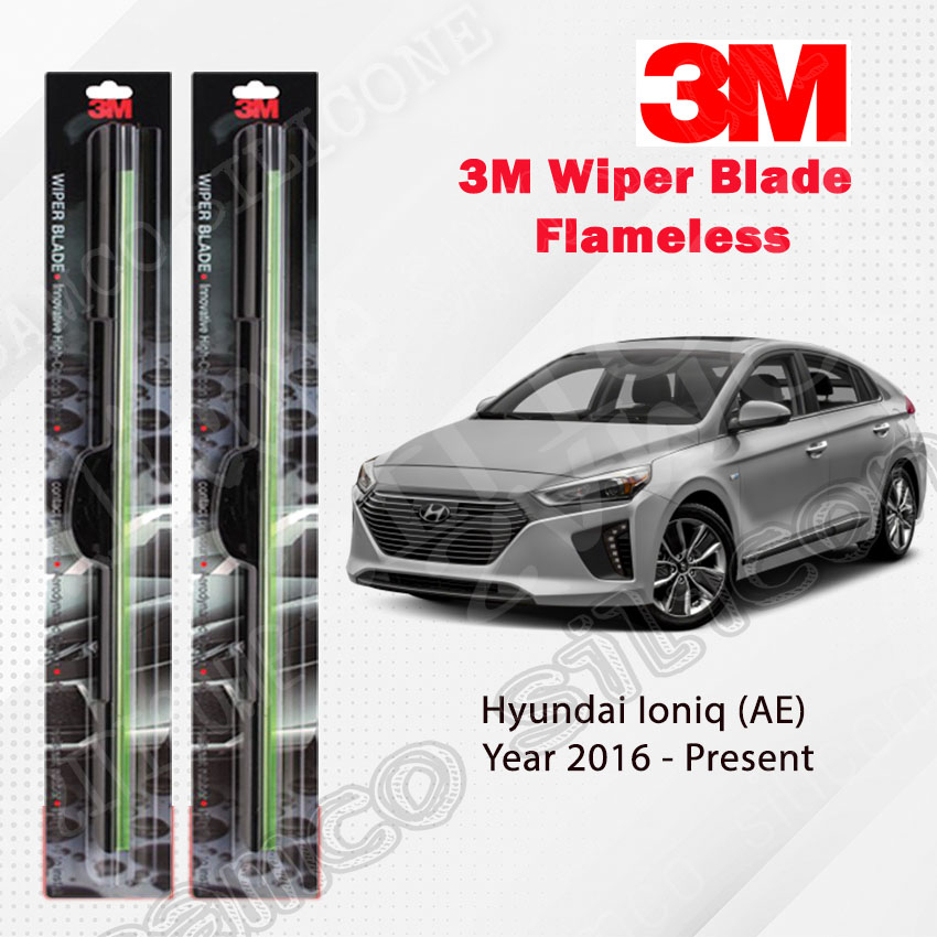 3M Wiper Hyundai Ioniq Blades Frameless UV Resistant Rubber - Hyundai ...