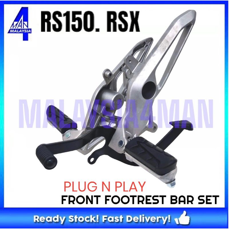 COMBO 3IN1 HONDA RS150 PNP RSX FRONT FOOTREST BAR FRONT FOOTREST GEAR