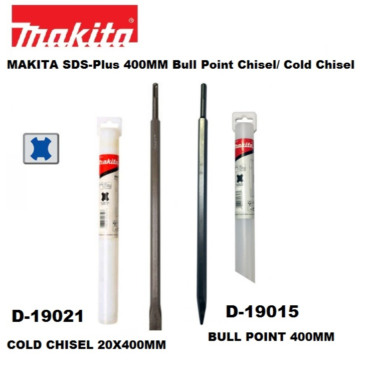 MAKITA SDSPlus Bull Point Chisel 400mm D19015/ Cold Chisel 20mmx400mm