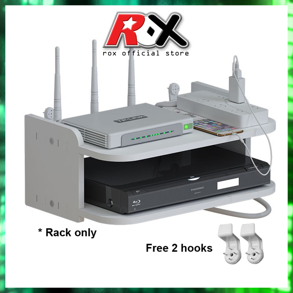Router rack TV box Rack SetTop Box Storage Shelf Wall Modem Holder