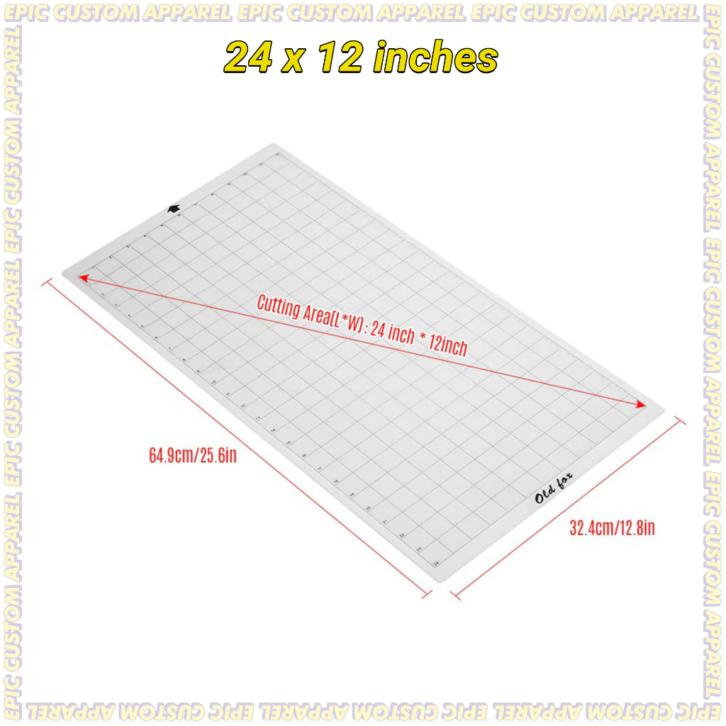 Cameo Replacement Cutting Mat Transparent Adhesive Mat with Measuring ...