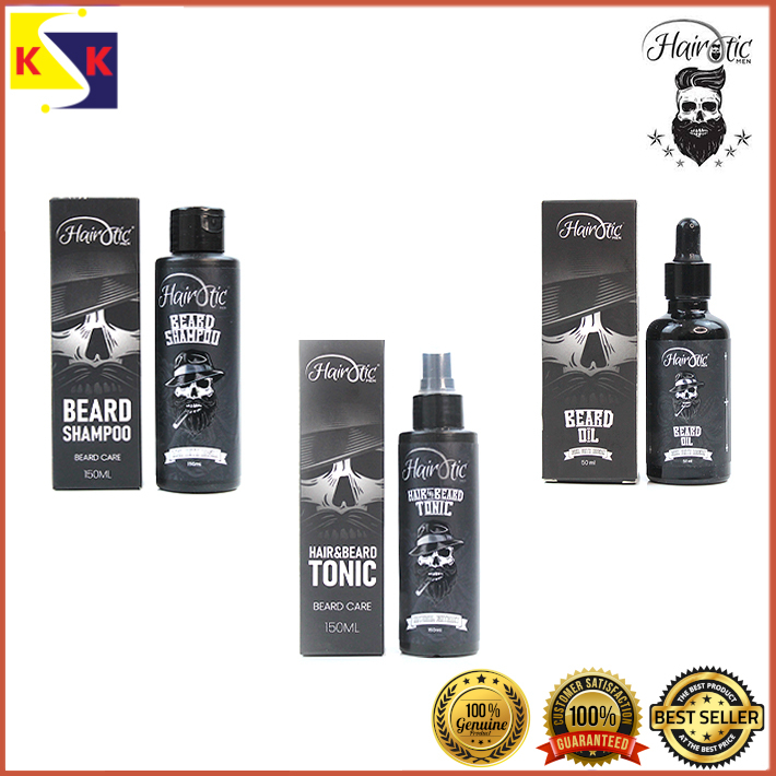 HAIROTIC MEN HAIR AND BEARD CARE SHAMPOO, OIL & TONIC Shopee Malaysia