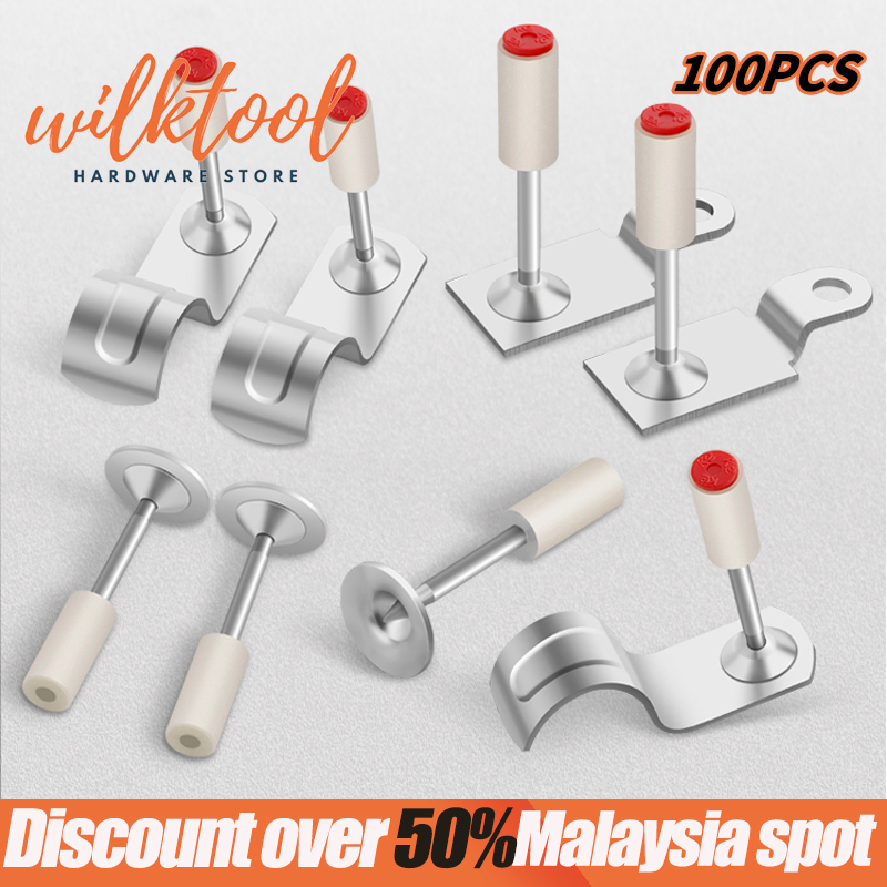 WilkTOOL' 100pcs Nails Gun Ceiling Artifact Rivet Fastener Gunpowder