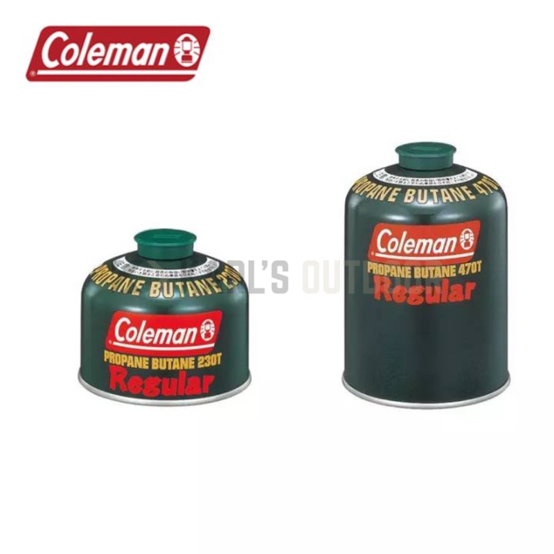 COLEMAN Regular Propane Butane Gas 230T 470T Camping Gas | Shopee