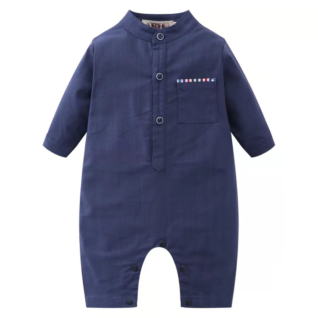 Raya 2024 Baju Melayu Newborn Baby Boy Rompers Raya Baby Kurta 2024