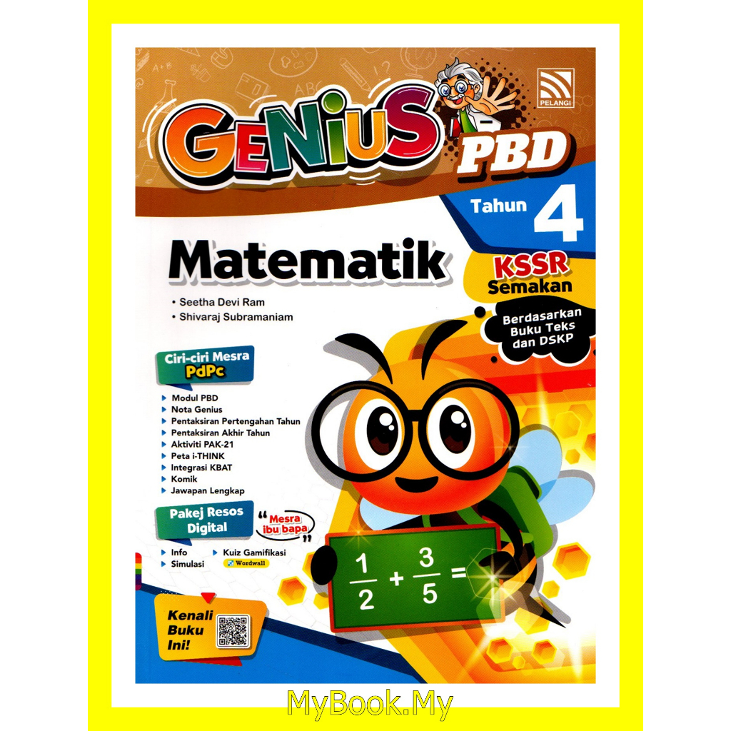 Baru Myb Buku Latihan Matematik Genius Pbd Pentaksiran Bilik Darjah Kssr Tahun Pelangi