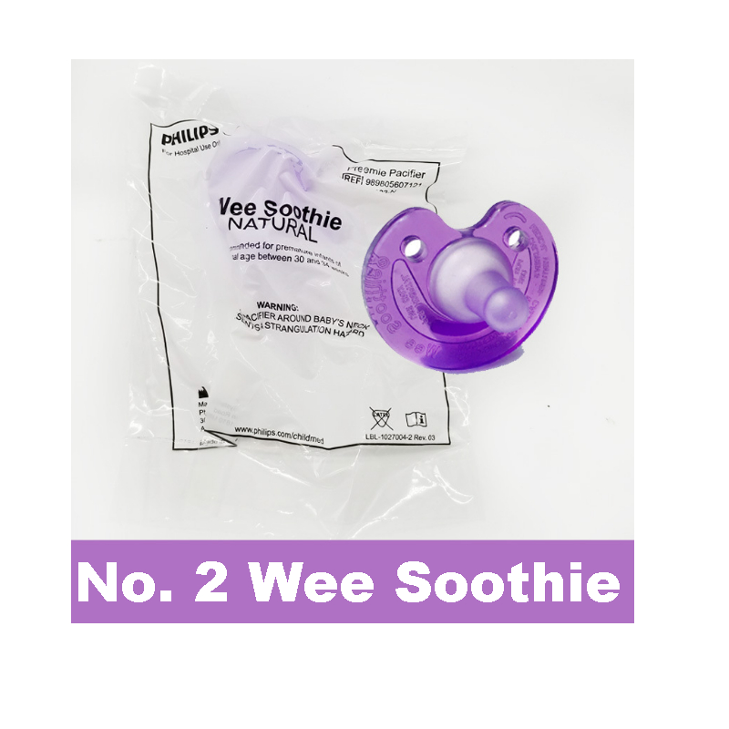 Philip [USA Made] Wee NICU Soothie Baby Soothie Pacifier Puting