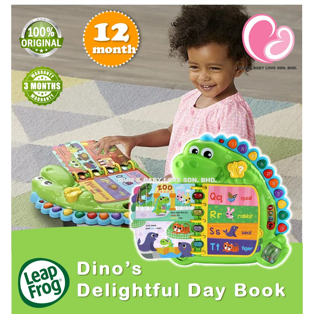 LeapFrog Dino's Delightful Day Book (1-3 years old), Kid Educational ...