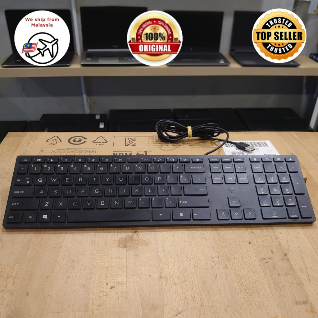 Hp Wired Desktop 320k Keyboard 100 Original Used Shopee Malaysia 7862