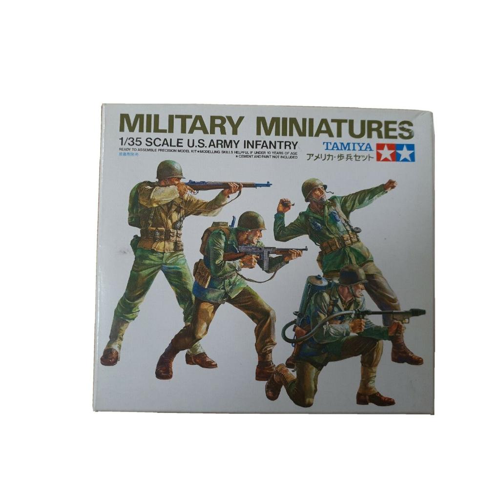 TAMIYA 35013 U.S. Army Infantry 1:35 Military Model Kit Figures ...