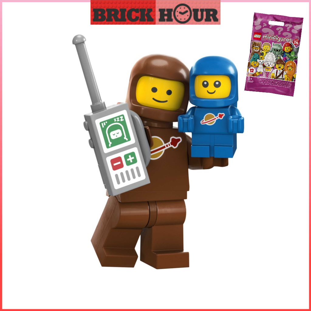  LEGO Collectable Minifigures Series 24 - Brown Astronaut and  Spacebaby 71037 : Toys & Games