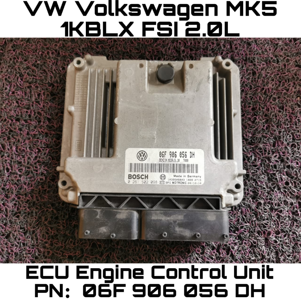 VW Volkswagen Golf 1KBLX FSI 2.0L Ecu Engine Control Unit PN: 06F 906 ...
