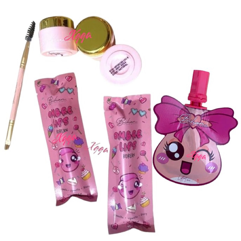 BGM BIHAN GIRLY MAKEUP CONCEALER KENING CREAM BGM , BIHAN OMBRE LIPTINT