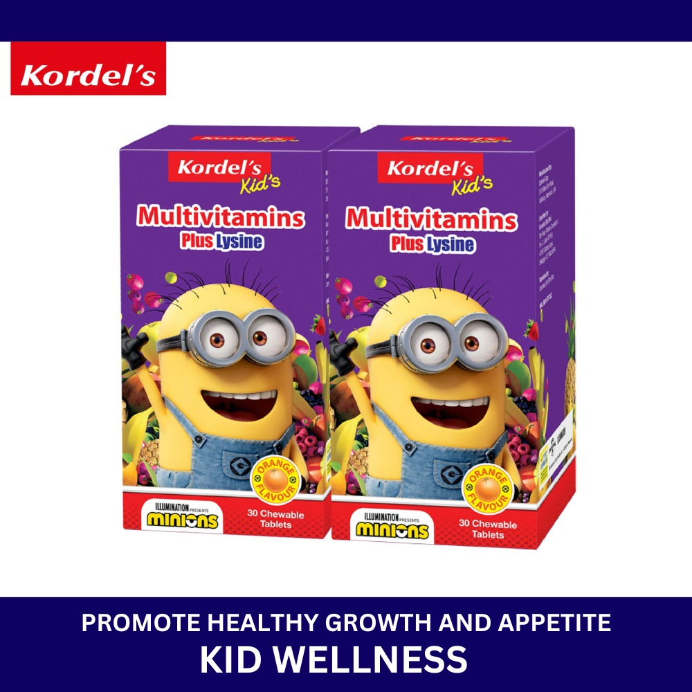 Kordel's Kids Multivitamins Plus Lysine Chewable Tablets Minion