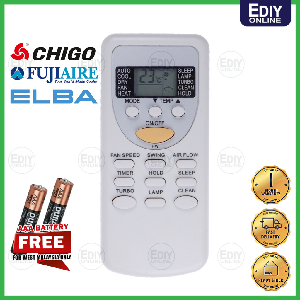 Universal Air Conditioner Remote Control For CHIGO ZH/JT-03 & ZH/JT-01 AC Units - 433MHz
