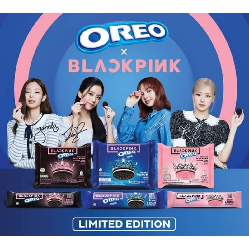 OREO x BLACKPINK Sandwich Cookies Limited Edition 248.4g / 256.5g with ...