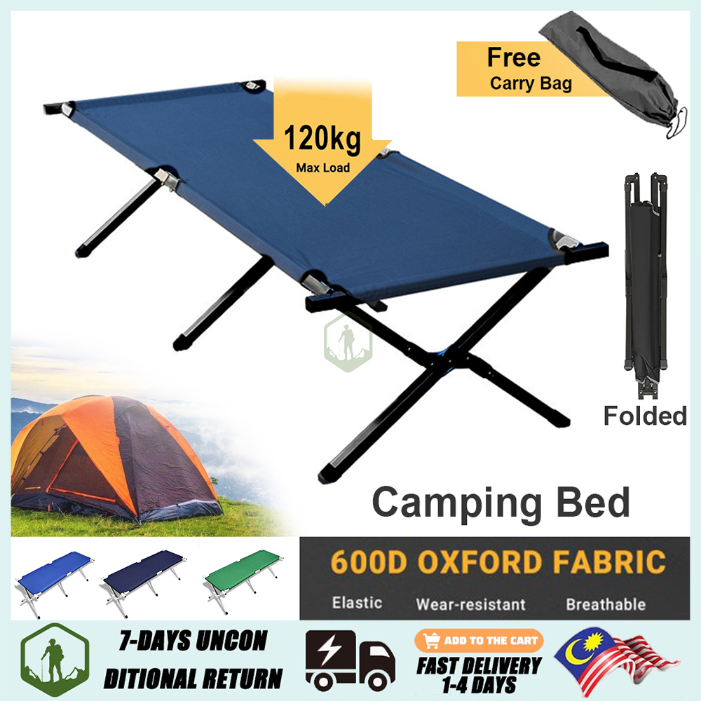 Camping Bed Cot Portable Folding Heavy Duty Foldable Travel Cot Bed
