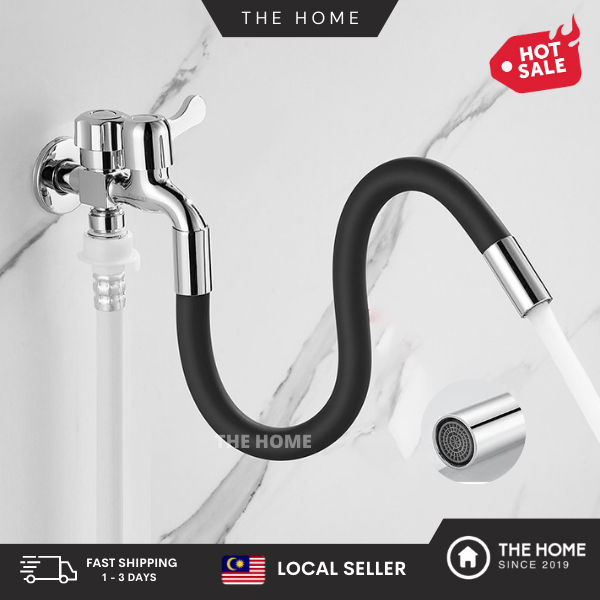 THE HOME Universal Faucet Extender 360° Free Water Tap Extension Pipe ...