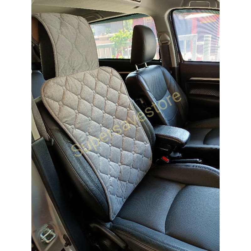 Piton Nettunello – Fodere Auto In Similpelle Con Inserto In Pelle Verde-blu, Tasche Porta Oggetti
