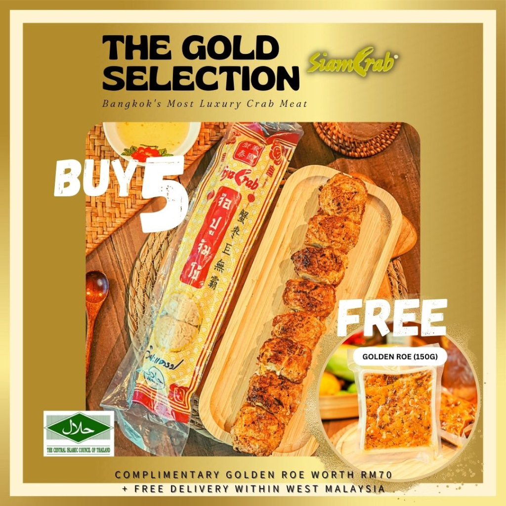 [FREE GOLDEN ROE + DELIVERY] PREMIUM JUMBO CRAB ROLL X5 | Shopee Malaysia
