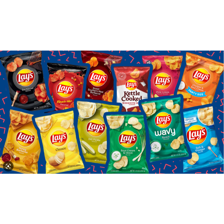 LAY'S Potato Chips 170gm ( Cheddar & Sour Cream / BBQ / Classic / Sour ...