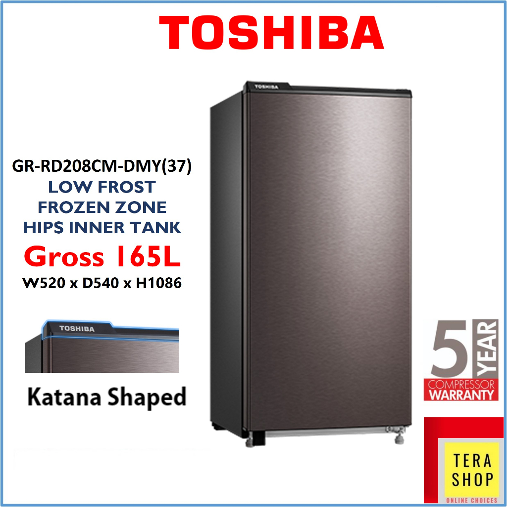Toshiba RD208CMDMY(37) / RD247CMDMY(37) Single Door Refrigerator Peti
