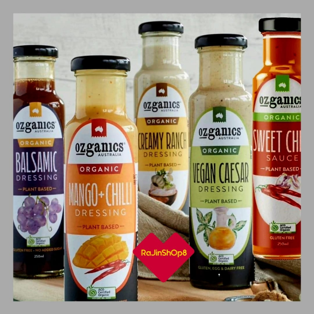 Ozganics Plant Based, Organic / Creamy Ranch / Sweet Chilli Sauce
