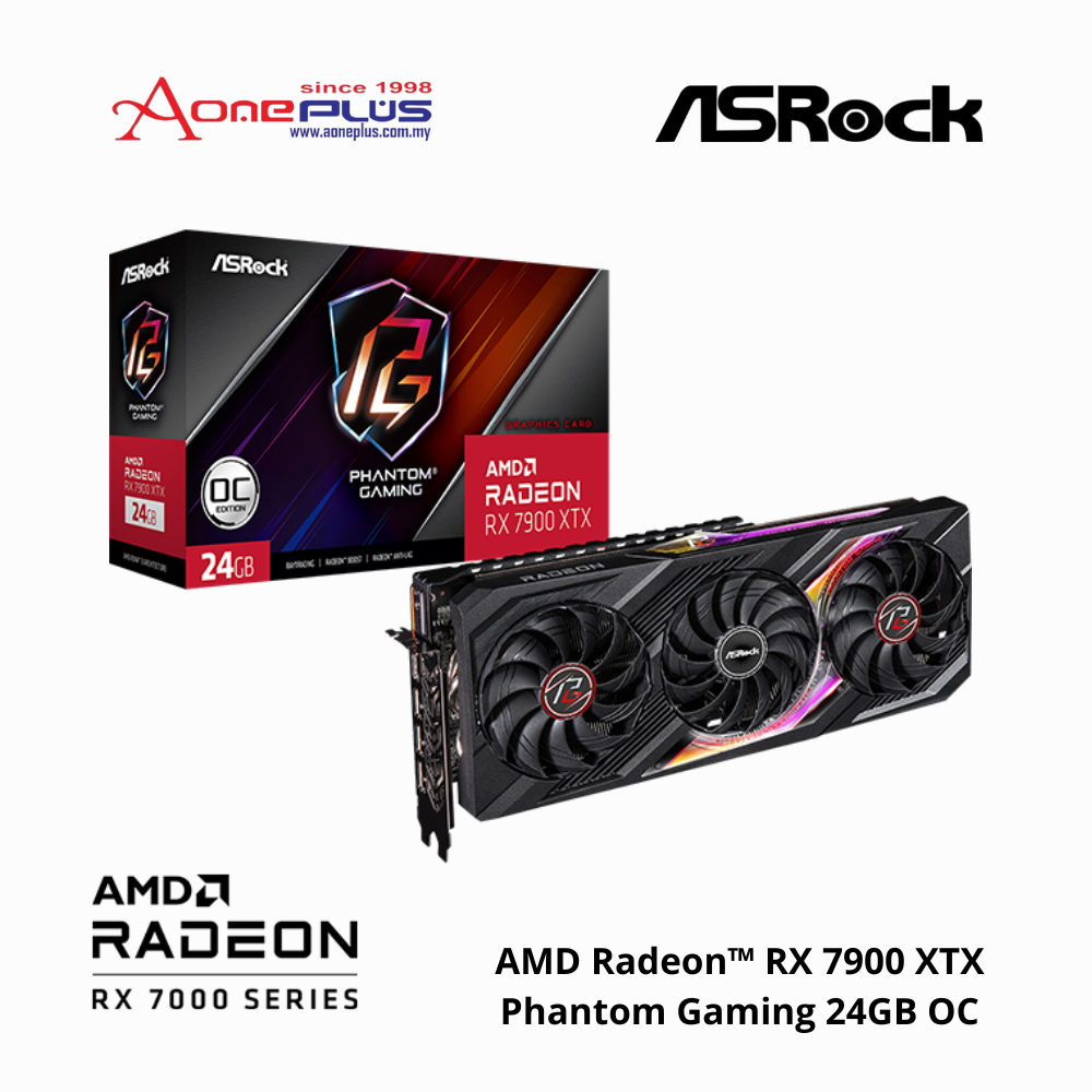 (AONE PLUS SS2) ASRock AMD Radeon RX 7900 XTX Phantom Gaming 24GB OC ...