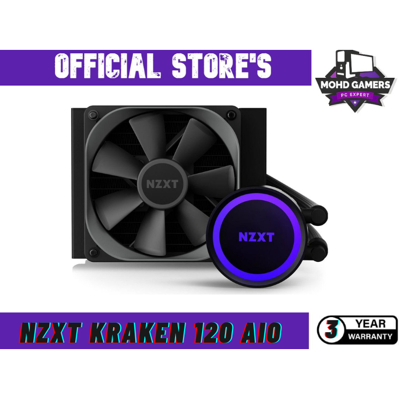 NZXT KRAKEN 120 120MM AIO LIQUID CPU COOLER | Shopee Malaysia