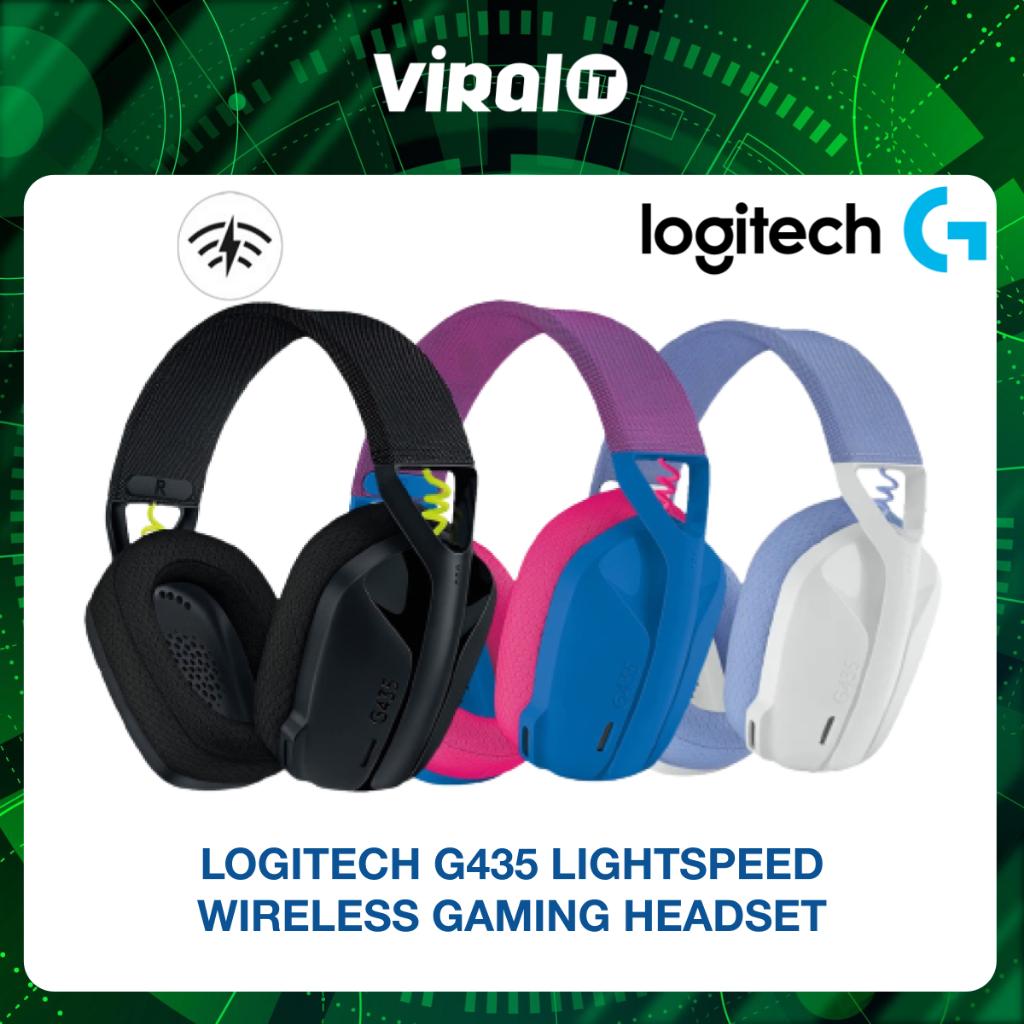 LOGITECH G435 LIGHTSPEED WIRELESS GAMING HEADSET | Shopee Malaysia