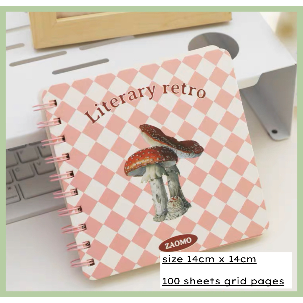 KAISON Notebook / 96 Sheets Lined Square Notebook Retro & 100 sheets ...