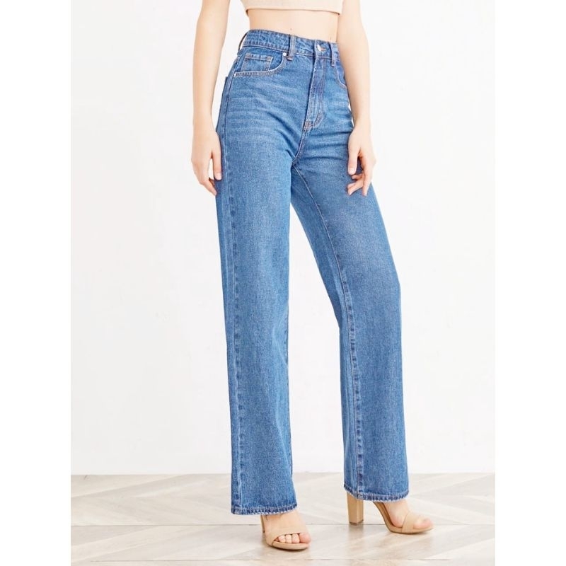 jeans straight cut,[ ZARA] women's premium best quality jeans long