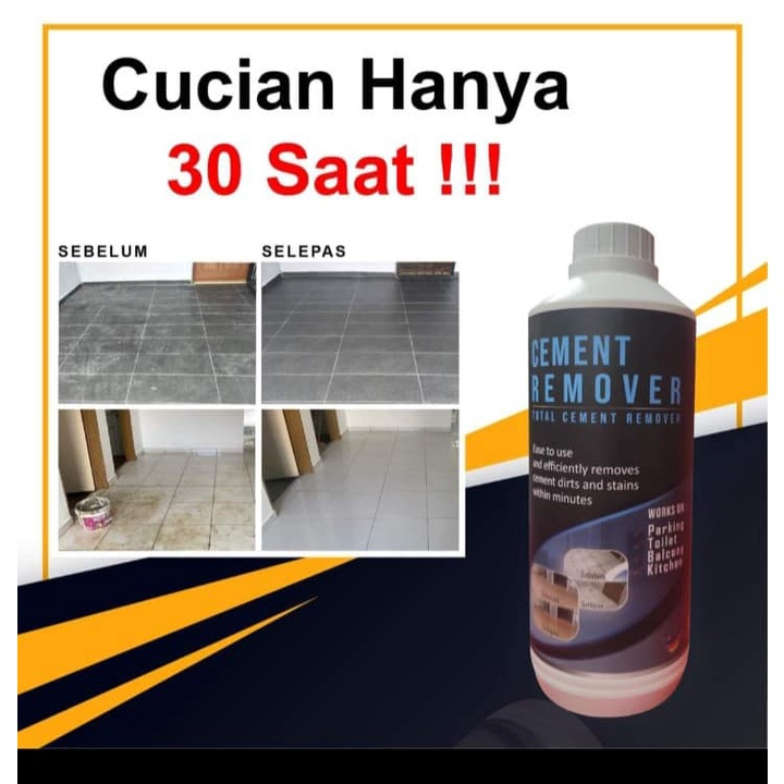 [READYSTOCK+ FREEGIFT] CEMENT REMOVER TILES MOSAIC FLOOR CLEANER STAIN