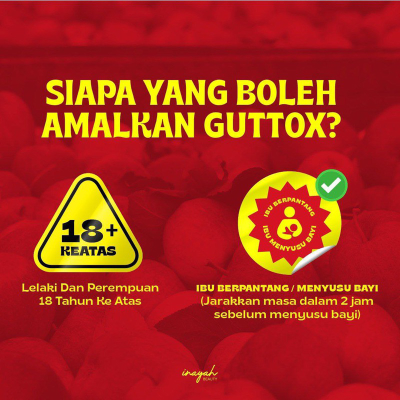 ORIGINAL HQ | 3JAR GUTTOX BY INAYAH BEAUTY FAT BURNER GUTOX GATTOX ...