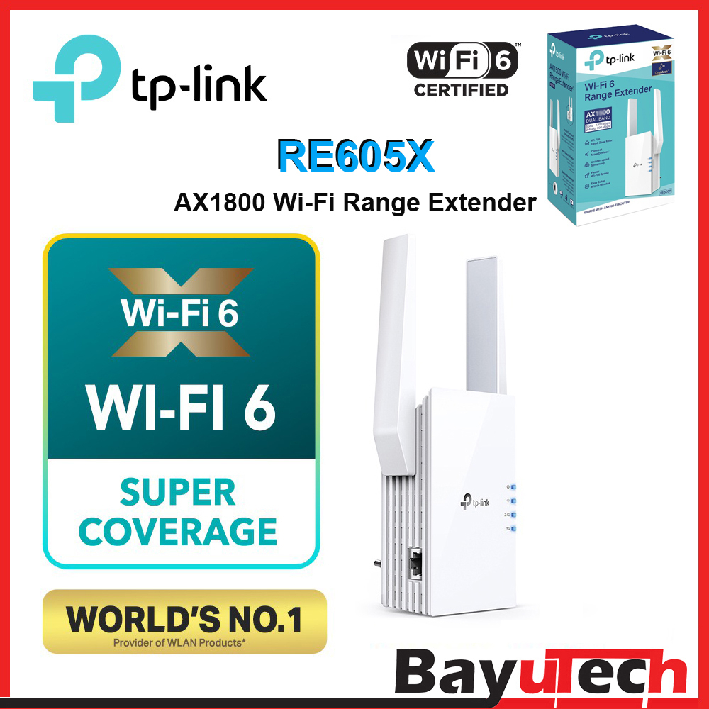TP-Link Ripetitore Mesh WiFi 6, Amplificatore WiFi AX1800, WiFi Extender, WiFi Booster, 1 Porta TP-Link Ripetitore Mesh WiFi 6, Amplificatore WiFi AX1800, WiFi Extender, WiFi Booster, 1 Porta