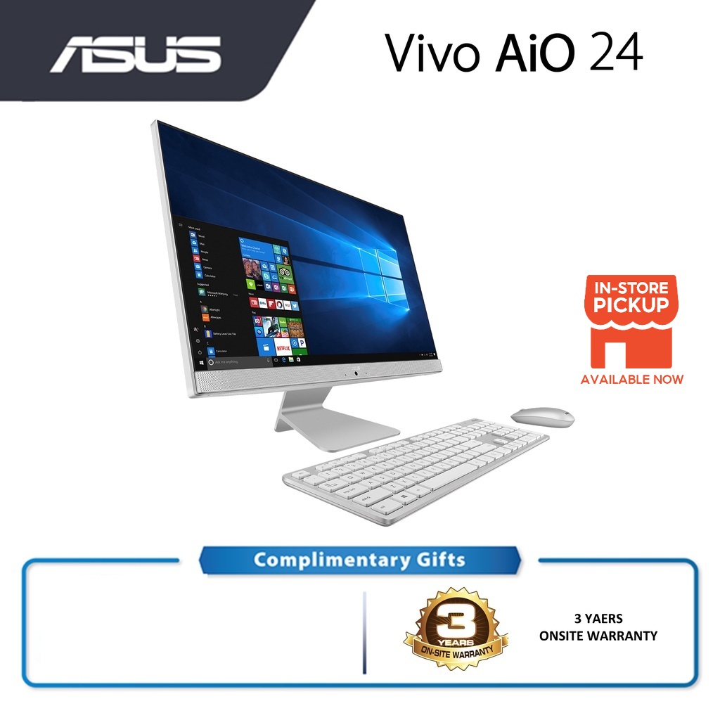 ASUS V241EATWA005R 23.8" FHD AllinOne Desktop PC White ( Intel i5