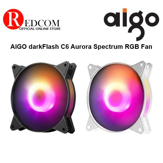 aigo darkflash c6 rgb 12cm bulk package