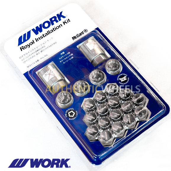 WORK McGard ROYAL INSTALLATION KIT Lock and Lug Nut (M12 x P 1.5 
