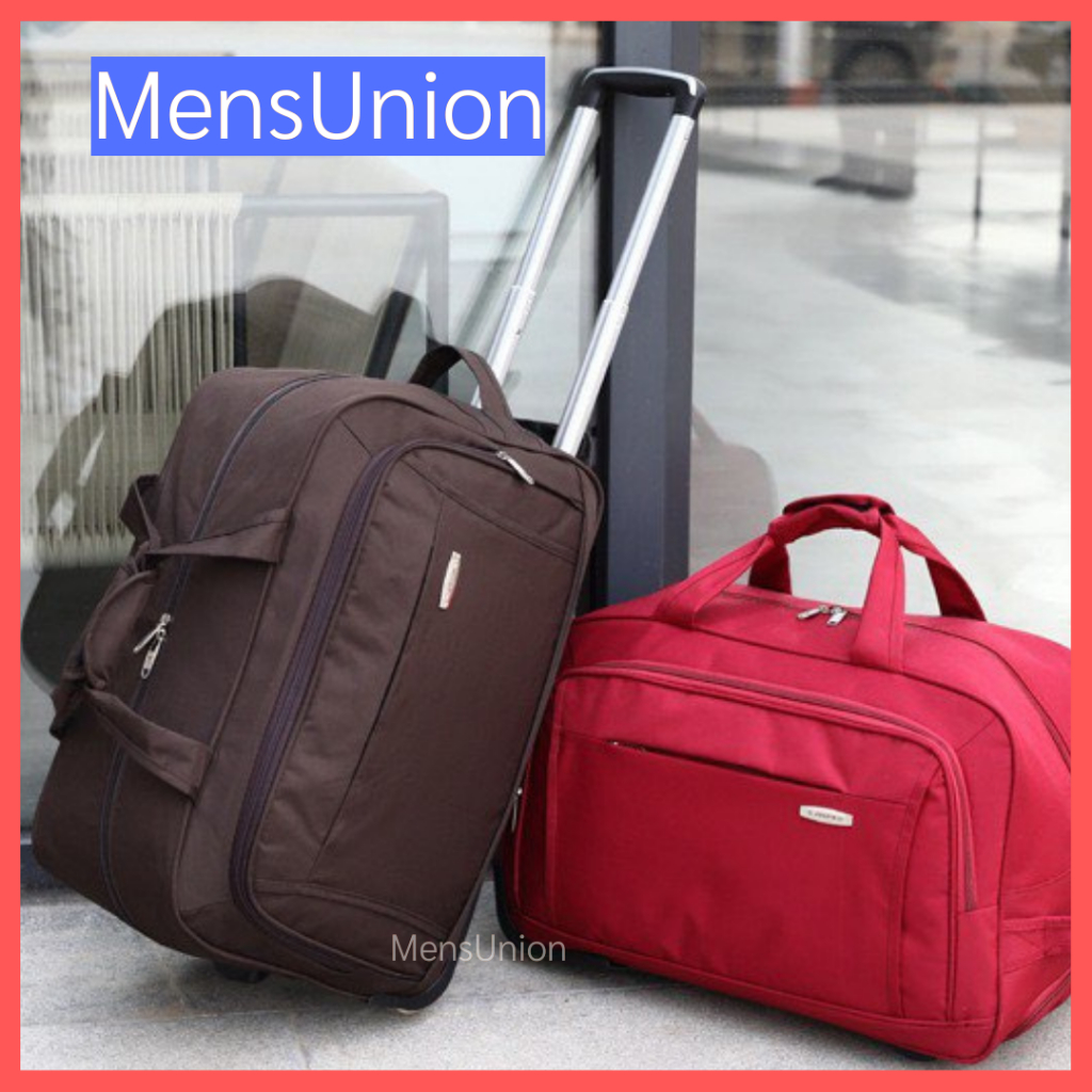 WITH VIDEO [Malaysia Stock] Hand Pull Travel Duffel Bag Cabin Luggage Large  Capacity Bag Suitcase Bag Bagasi