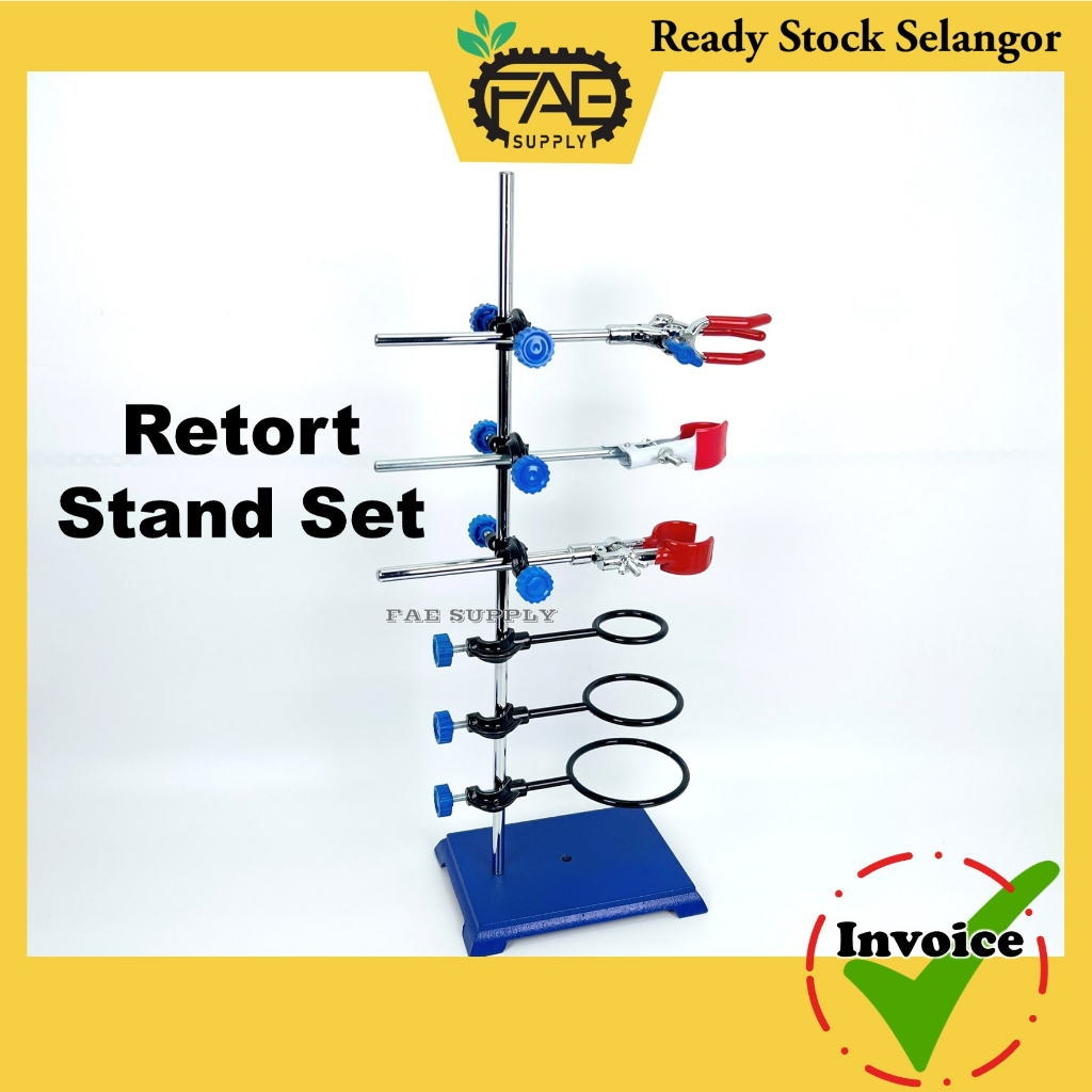 Retort Stand Set 11pcs Base 14*20cm Height 56cm Shopee Malaysia