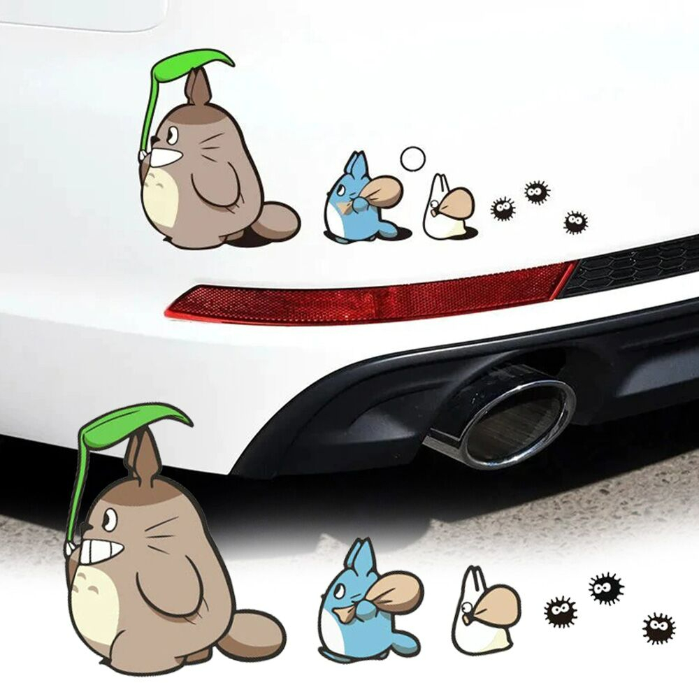 Totoro Car Stickers - Laptop Window Mirror Glass Surface Accessories ...