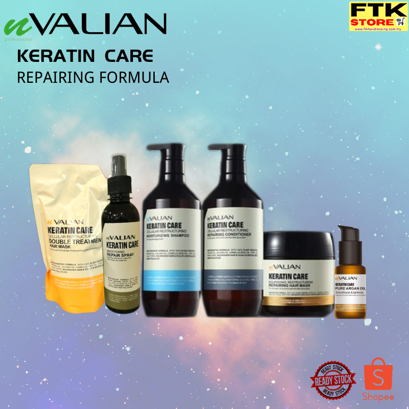 VALIAN KERATIN CARE SMOOTHING NOURISHING MOISTURIZING REPARING HAIR ...