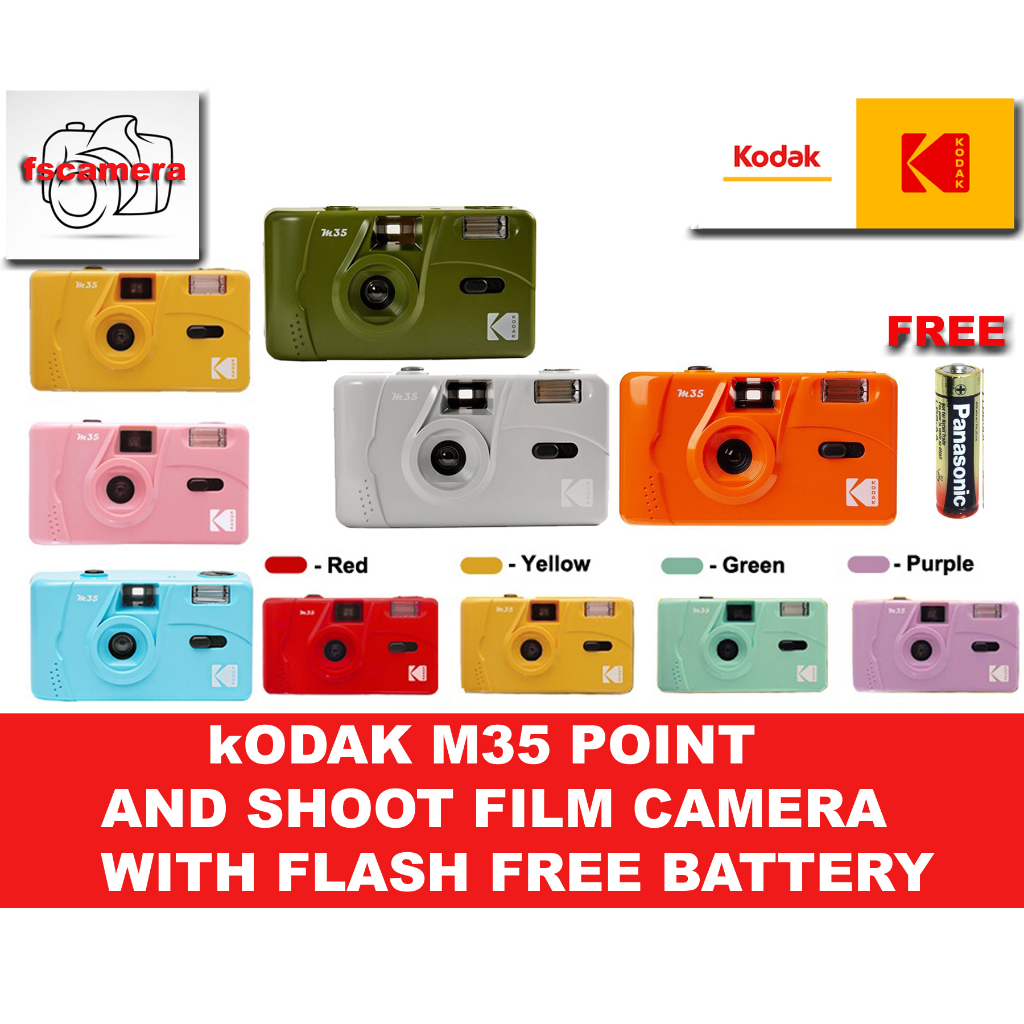 Kodak M35 Pointandshoot Film Camera with Flash Free Battery Shopee