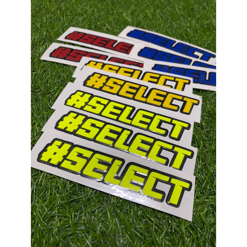 STICKER SELECT | STICKER MOTOR | CUTTING STICKER | Shopee Malaysia