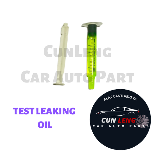 TEST LEAKING OIL AIRCOND COMPRESSOR OIL GREEN COLOUR FOR LEAKING CHECK
